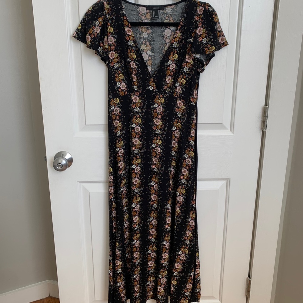 Floral midi dress